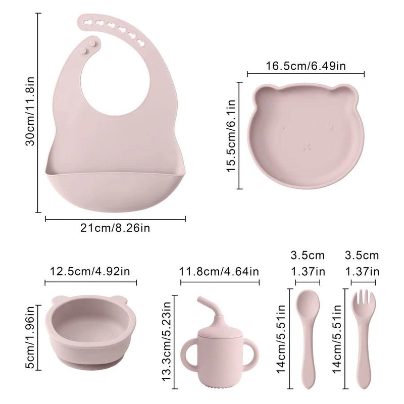 Kit Talher de Silicone Infantil – Segurança e Diversão nas Primeiras Refeições! - Shopmix