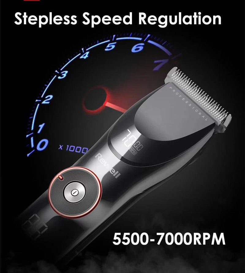 MÁQUINA DE CORTAR CABELO, REWELL KIT, HOMENS BARBA PROFISSIONAL SEM FIO CLIPPER. - Shopmix