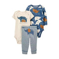 conjuntos de roupas 100% algodão 3 pçs estanpado - Shopmix
