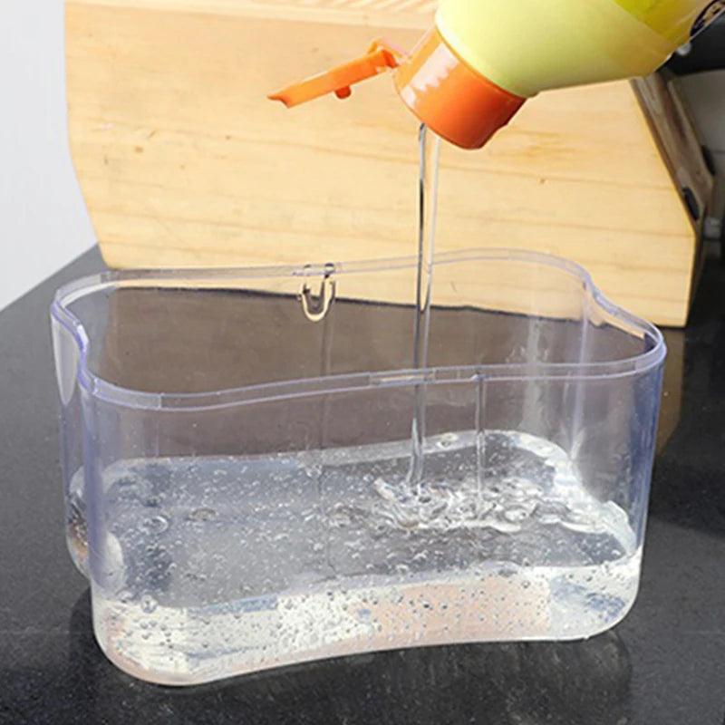 Dispenser de Detergente 2 em 1 com Suporte – Organize Sua Pia e Economize Detergente! - Shopmix