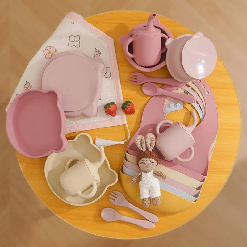 Kit Talher de Silicone Infantil – Segurança e Diversão nas Primeiras Refeições! - Shopmix