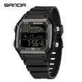 RELÓGIO SANDA 6196 Esporte Clássico Eletrônico Night Glow À Prova D 'Água - Shopmix