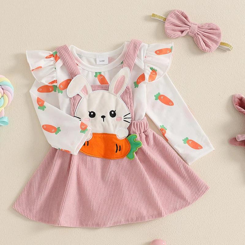 conjuntos de roupas páscoa 3 pçs manga longa - Shopmix