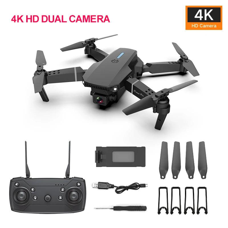 Drone e88 pro 2.4G 6CH RC Quadcopter, - Shopmix