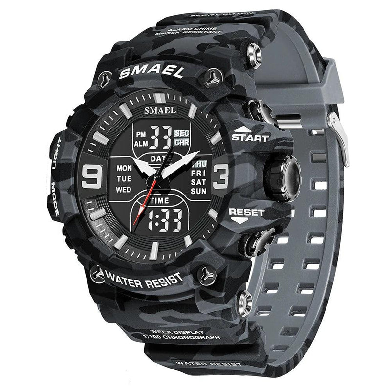 RELÓGIO SMAEL MILITAR,CAMUFLADO RESISTENTE - Shopmix