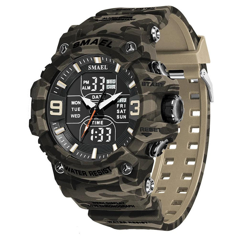 RELÓGIO SMAEL MILITAR,CAMUFLADO RESISTENTE - Shopmix