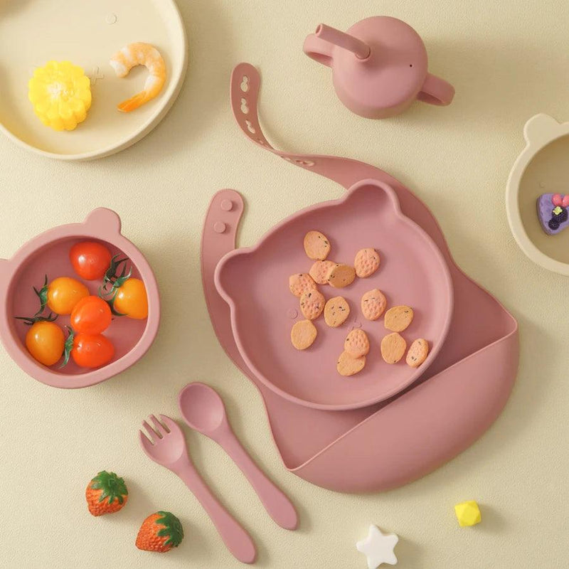 Kit Talher de Silicone Infantil – Segurança e Diversão nas Primeiras Refeições! - Shopmix