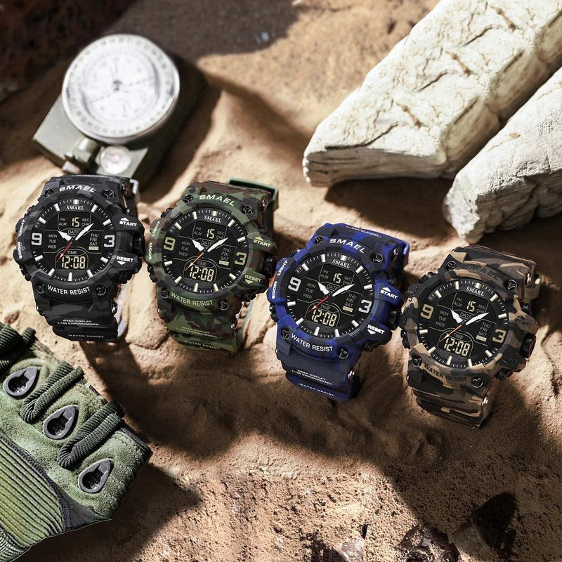RELÓGIO SMAEL MILITAR,CAMUFLADO RESISTENTE - Shopmix