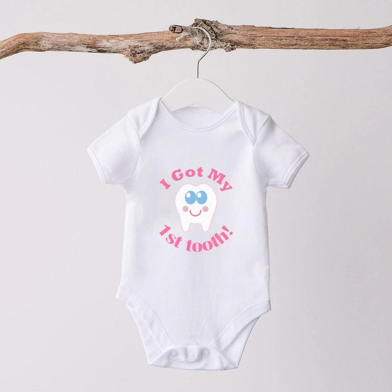 Macacão First Tooth infantil, - Shopmix