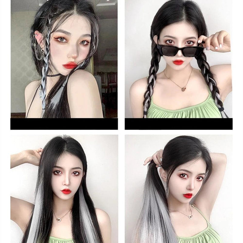 Extensão de cabelo sintético colorido - Shopmix