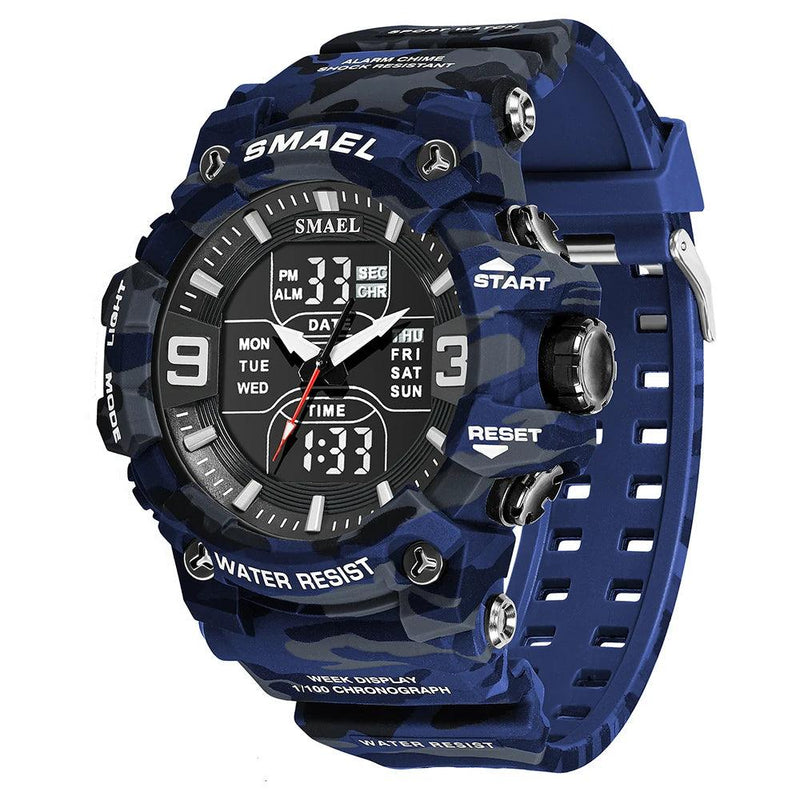 RELÓGIO SMAEL MILITAR,CAMUFLADO RESISTENTE - Shopmix