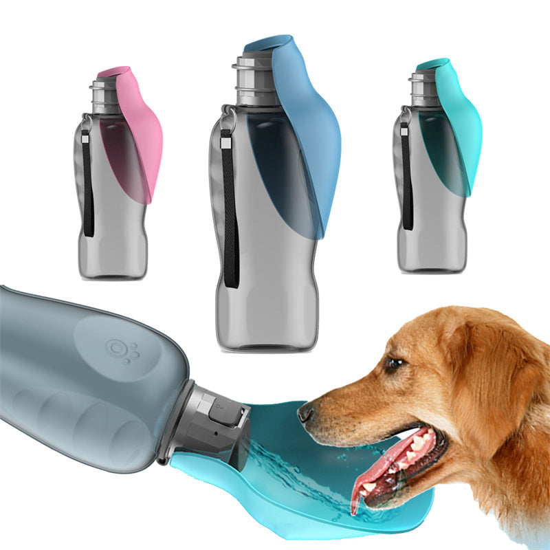 Garrafa de água para cães portátil, tdobrável para animais de estimaçao 800 ml